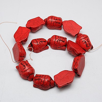 Synthetic Turquoise Beads Strands TURQ-G119-20x29mm-03-1