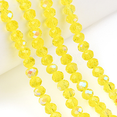 Electroplate Glass Beads Strands LS-EGLA-A034-T4mm-L28-1