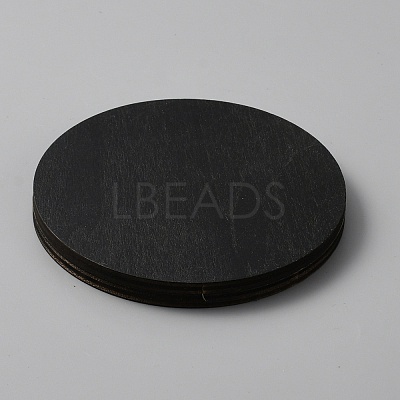Round Wood Bracelet Display Trays AJEW-WH0258-821A-01-1