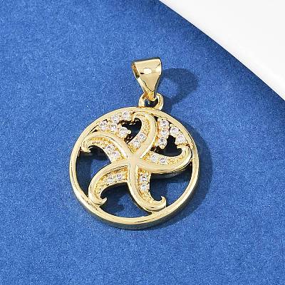 Brass Micro Pave Cubic Zirconia Pendant & Stud Earrings Sets for Women SJEW-F227-01A-G-1