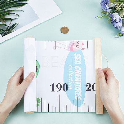 Aniaml Pattern Removable Height Chart for Kids AJEW-WH0165-70A-1