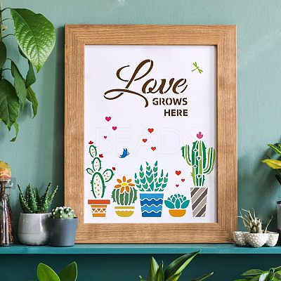 Plastic Reusable Drawing Painting Stencils Templates DIY-WH0172-461-1