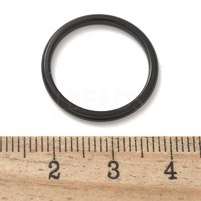 Ion Plating(IP) 304 Stainless Steel Plain Band Rings STAS-I160-E03-EB-1