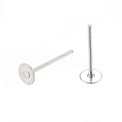 Non-Tarnish 304 Stainless Steel Stud Earring Findings A-STAS-D448-088P-4mm-1