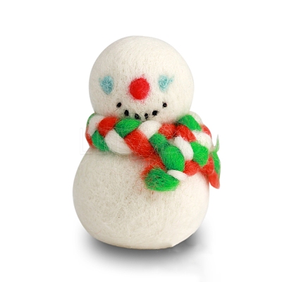 Christmas Snowman Needle Felting Kit DIY-I092-02-1