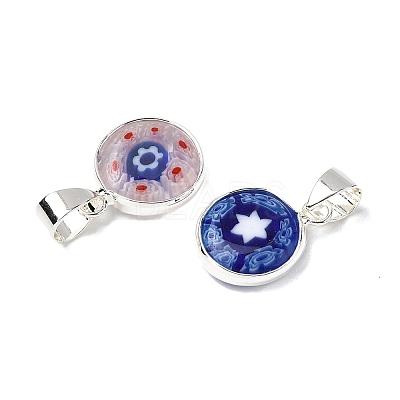 Handmade Lampwork Pendants LAMP-D002-03B-G-1