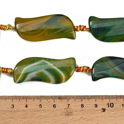 Dyed & Heated Natural Banded Agate Beads Strands GG-CBAB9C6-B03-01-1