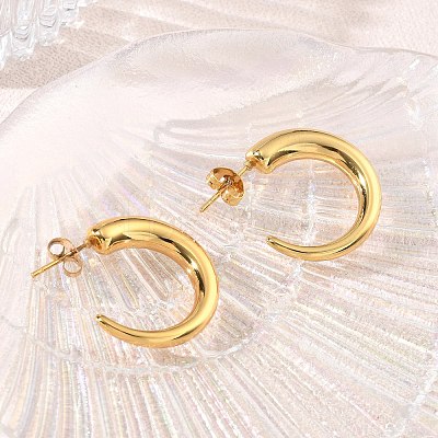 304 Stainless Steel Stud Earrings SA-CBA46AF-12G-1