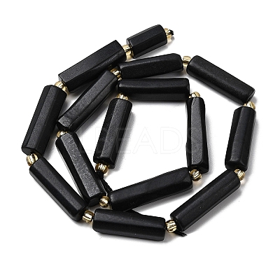 Natural Shungite Beads Strands G-D353-A10-1