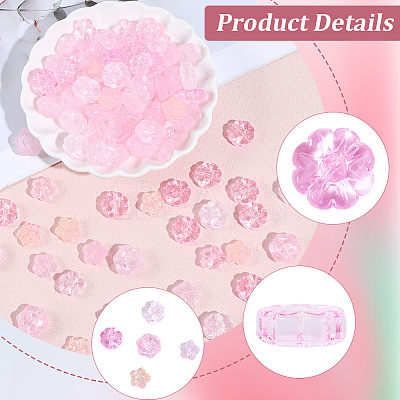 150Pcs 5 Styles Glass Beads GLAA-PA0001-50-1