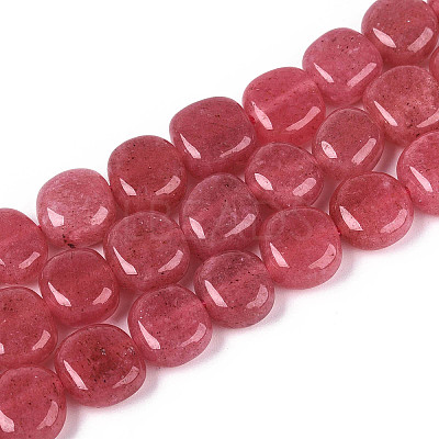 Natural White Jade Beads Strands G-N354-01A-02-1