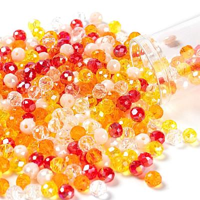 500Pcs 5Colors Electroplate Glass Beads EGLA-LS0001-01C-1