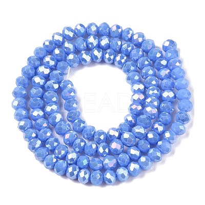 Electroplate Glass Beads Strands LS-EGLA-A044-P4mm-B17-1