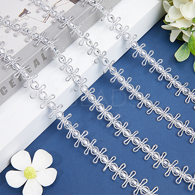 Polyester Lace Ribbon OCOR-WH0078-112B-1