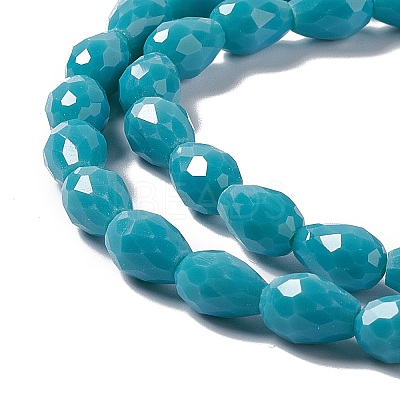 Faceted Glass Beads Strands GLAA-E037-01E-1