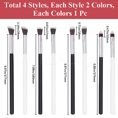2 Sets 2 Styles Wood Makeup Mask Brush FIND-GF0006-73-1