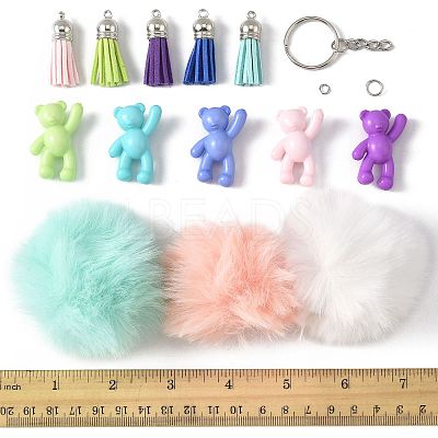 DIY Bear Keychain Making Kits DIY-FS0009-14-1