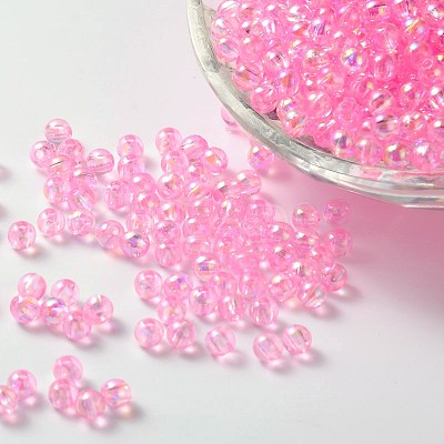 Eco-Friendly Transparent Acrylic Beads X-PL734-5-1