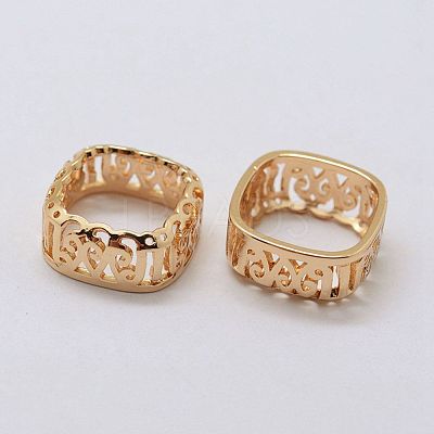 Brass Sew on Prong Settings KK-E753-02LG-14x14-1