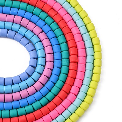 Handmade Polymer Clay Beads Strands CLAY-ZX006-01-M-1