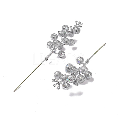 Plastic Imitation Fruit Stem Accessories DIY-B048-02A-1