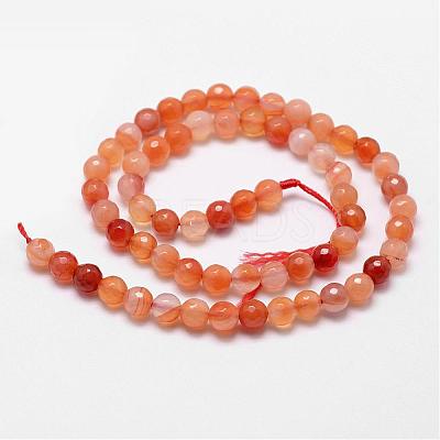 Natural Carnelian Beads Strands G-D840-34-4mm-1