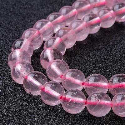 Natural Rose Quartz Bead Strands G-R173-10mm-04-1