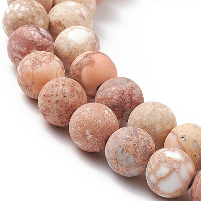 Natural Imperial Jasper Beads Strands G-A175C-8mm-01-1