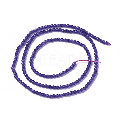 Natural White Jade Beads Strands G-F596-46-3mm-1