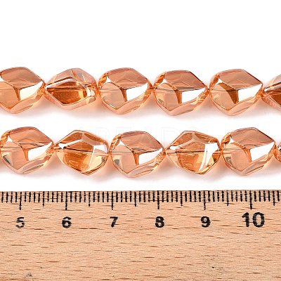 Electroplate Glass Beads Strands EGLA-T021-10D-1
