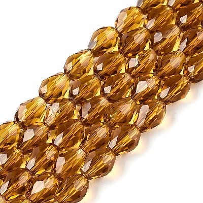 Transparent Glass Beads Strands EGLA-N013-T6mm-D16-1