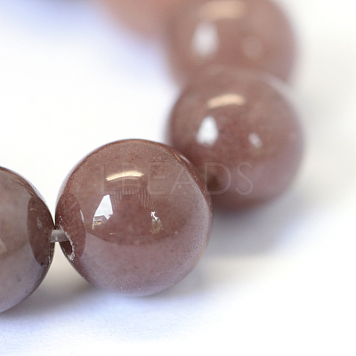 Natural Purple Aventurine Round Bead Strands LS-G-E334-6mm-21-1
