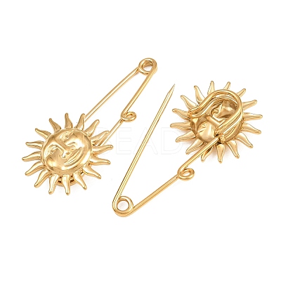 Sun 304 Stainless Steel Safety Pins Brooch Findings SA-CBA098D-13A-G-1