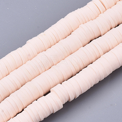 Handmade Polymer Clay Beads Strands X-CLAY-R089-6mm-072-1