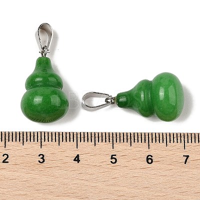 Dyed Natural White Jade Pendants G-B127-03P-18-1