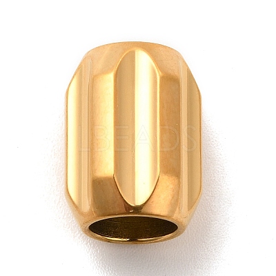 Ion Plating(IP) 304 Stainless Steel Glazed European Beads STAS-M308-10E-1