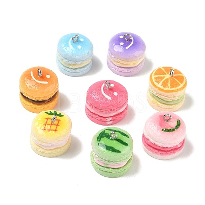 Opaque Resin Imitation Dessert Pendants RE-CBAB589-02A-1