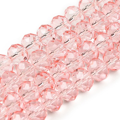 Transparent Baking Paint Glass Beads X1-DGLA-A034-T8mm-D10-1