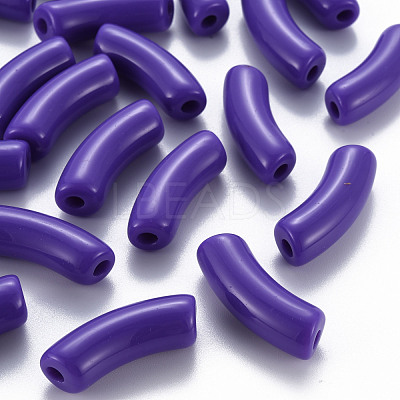 Opaque Acrylic Beads MACR-S372-001B-S017-1