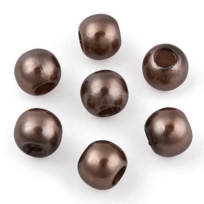ABS Plastic Imitation Pearl European Beads X-MACR-R530-12mm-A46-1