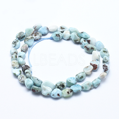 Natural Larimar Bead Strands G-E483-47-1