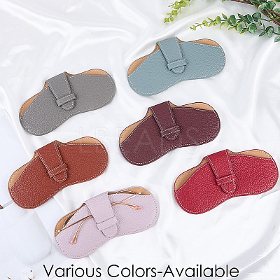 1Pc PU Leather Glasses Case AJEW-CN0006-94J-1