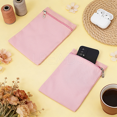 Canvas Cloth Zipper Bags ABAG-WH0077-09A-02-1