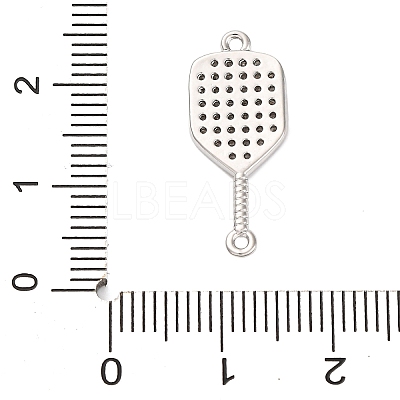 Brass Micro Pave Clear Cubic Zirconia Connector Charms LS-KK-P288-01P-1