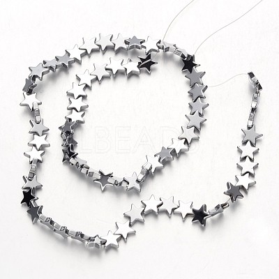 Electroplate Non-magnetic Synthetic Hematite Bead Strands G-F300-24C-01-1