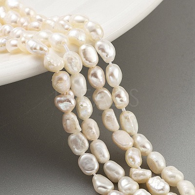 Natural Keshi Pearl Cultured Freshwater Pearl Beads Strands PEAR-P062-25B-1