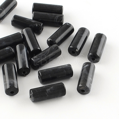 Column Imitation Gemstone Acrylic Beads OACR-R030-01-1