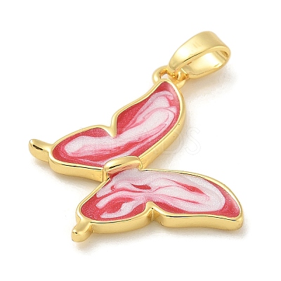 Brass Enamel Pendants KK-G517-01G-03-1