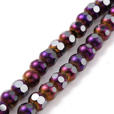 Electroplated Non-magnetic Synthetic Hematite Beads Strands G-G862-02H-1