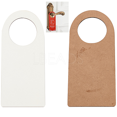 Unfinished Natural Wood Door Knob Hangers DIY-CN0001-16-1
